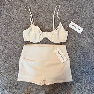 Zulu and Zephyr White Bathing Suit